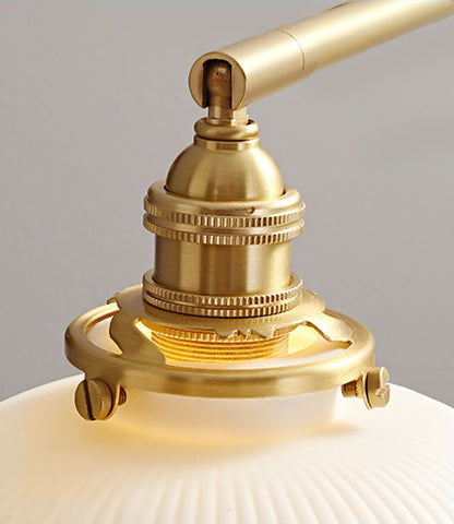 Art Deco White Long Cylinder Ribbed Ceramic Elbow Wall Light