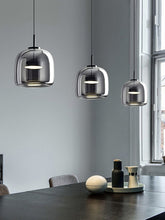 Handmade Double Glazed Glass Pendant LED Light in Modern & Contemporary Style