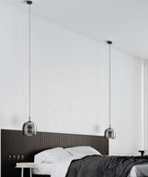 Handmade Double Glazed Glass Pendant LED Light in Modern & Contemporary Style