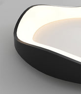 Irregular-shaped LED Flush Mount Ceiling Light in Scandinavian Style Close up