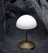 Mushroom Table Lamp with Metal Stand in Modern & Contemporary Style