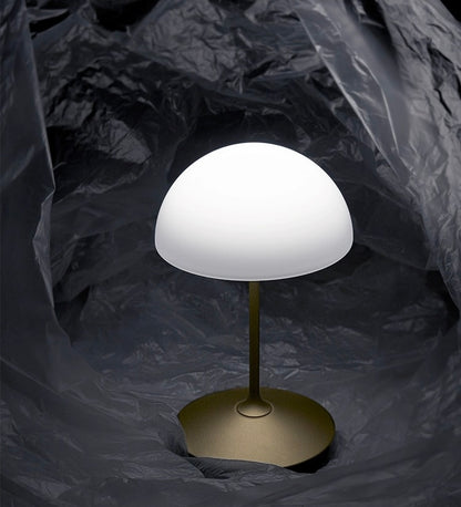 Mushroom Table Lamp with Metal Stand in Modern &amp; Contemporary Style