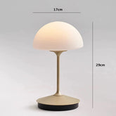 Mushroom Table Lamp with Metal Stand in Modern & Contemporary Style