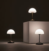 Mushroom Table Lamp with Metal Stand in Modern & Contemporary Style