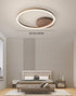 Wooden LED Flush Mount Ceiling Light with Single, Double or Triple Rings in Modern & Contemporary Style