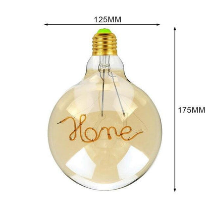 110V or 220V Extra Large Industrial Vintage Style Pendant LED Edison Light Bulb with Metal Cord