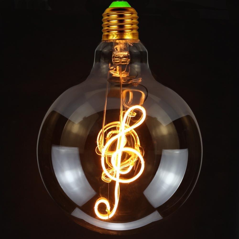 110V or 220V Extra Large Industrial Vintage Style Pendant LED Edison Light Bulb with Metal Cord