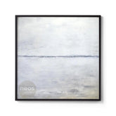 Grey / Light Blue Abstract Minimalist Painting / Wall Art - NE0004