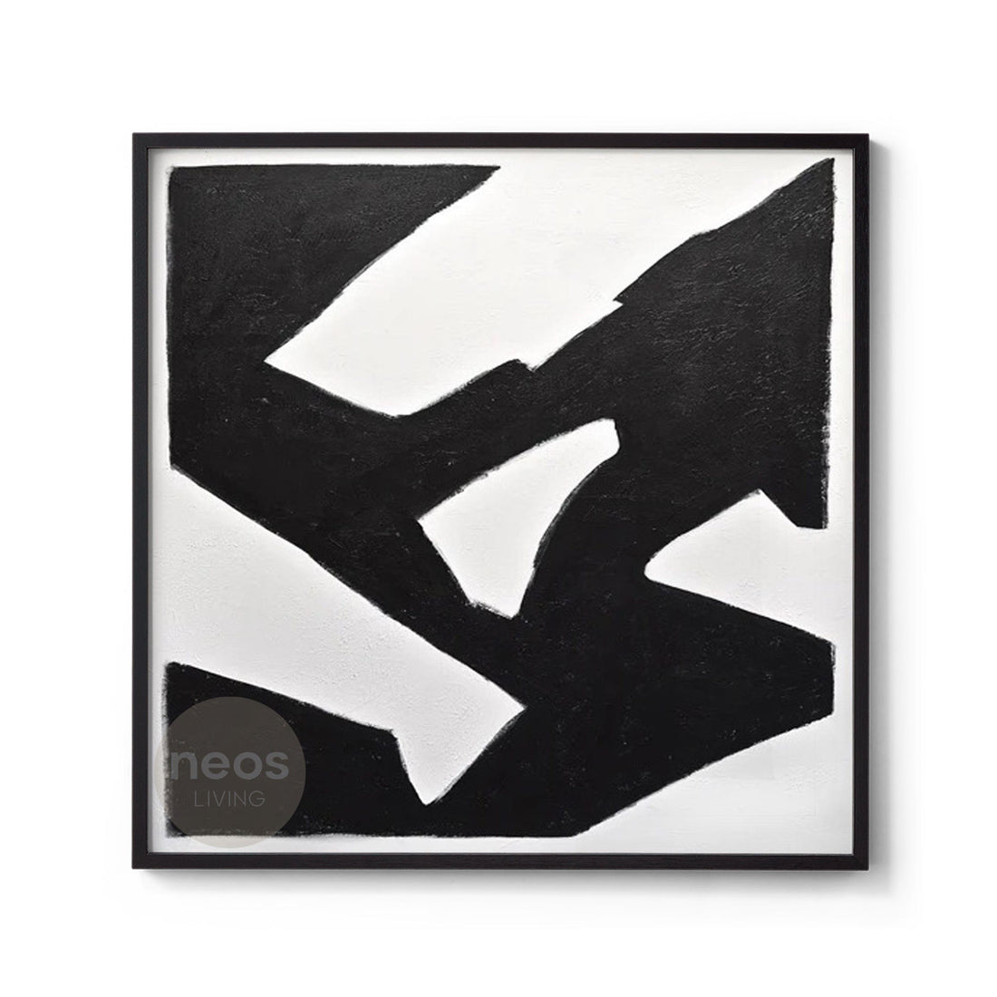 Black &amp; White Abstract Painting / Wall Art - NE0113