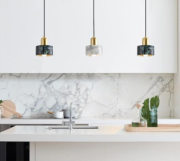 Classy Marble Pendant LED Light - Bulb Included