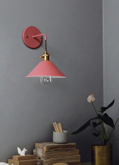 Nordic Cone Wall Light in Industrial Loft Style - Bulb Included