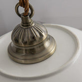 Ceramic Plate Pendant LED Light in Portuguese Tile Style - Bulb Included