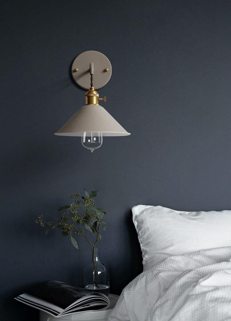 Nordic Cone Wall Light in Industrial Loft Style - Bulb Included