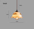 Floral Opaline Glass Pendant LED Light with Handkerchief Lampshade in French Vintage Style - Bulb Included