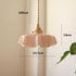 Opaline Glass Pendant LED Light with Handkerchief Lampshade in Pastel Colours - Bulb Included