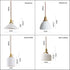 Ceramic Ribbed Pendant LED Light in Japanese Long Cylinder Shape - Bulb Included