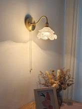 Layered Glass Flower Wall Light in Vintage Style - Bulb Included