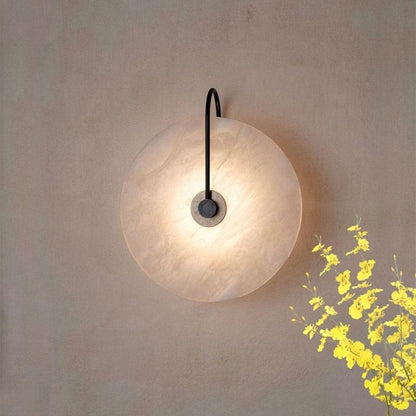 Classy Marble LED Wall Light with Gold / Black Frame