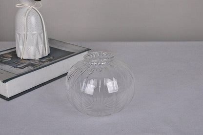 Handmade Clear Glass Ball Pendant LED Light in Vintage Style - Bulb Included