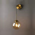 Shiny LED Globe Wall Light in Industrial Loft Style - Dangling