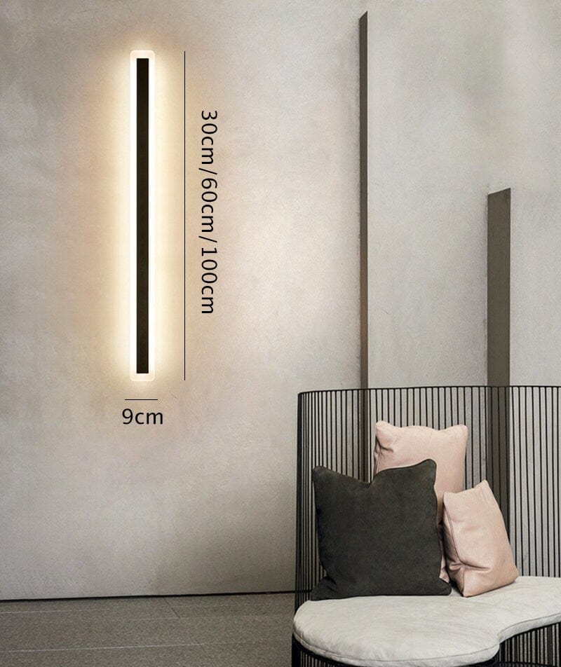 Linear LED Wall Light Bar in Scandinavian Style